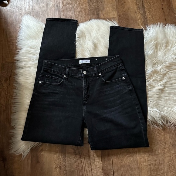 LOFT Girlfriend Jeans In Washed Black - Picture 3 of 6